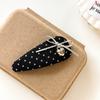 French Satin Bow Banana Clip Gentle Solid Color Vertical Clip Half Tie Hair Clip Simple Commuter Girl Hair Accessories