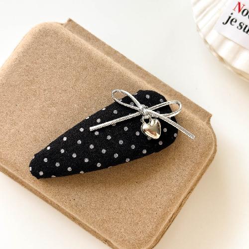 French Satin Bow Banana Clip Gentle Solid Color Vertical Clip Half Tie Hair Clip Simple Commuter Girl Hair Accessories