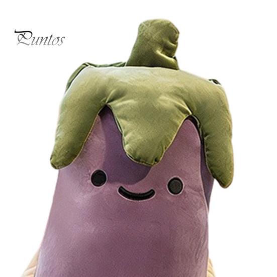 Large Hug Pillow Eggplant Body for Side Sleepers, Soft Long Plush Cushion Sleeping with Removable Washable Cover, Cute Hugging Women Full Support