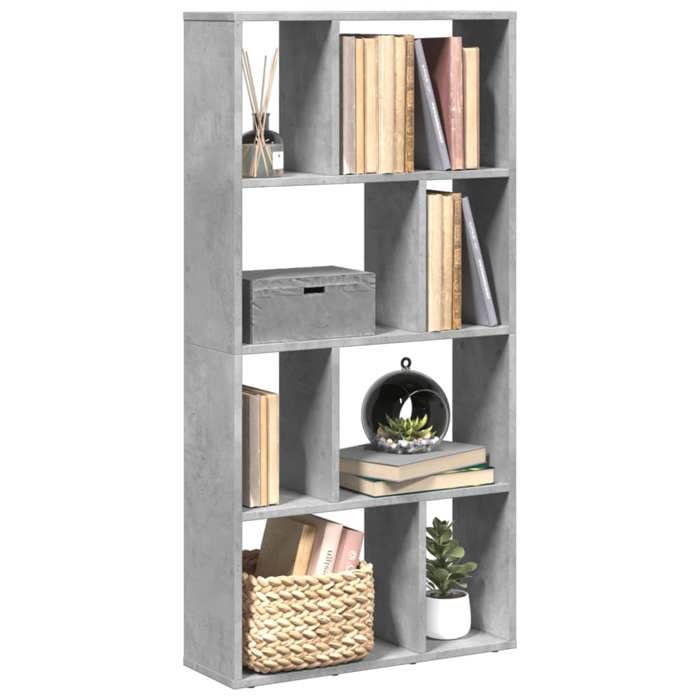 VidaXL Bookcase Concrete Grey 60x20x120 Cm Engineered Wood, Shelf, Storage Shelf, Book Support, Shelf To 858150
