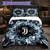 Set Lenzuola Juventus FC Modello 3 Pezzi Morbida Copripiumino in Microfibra con Federe per Camera da Letto