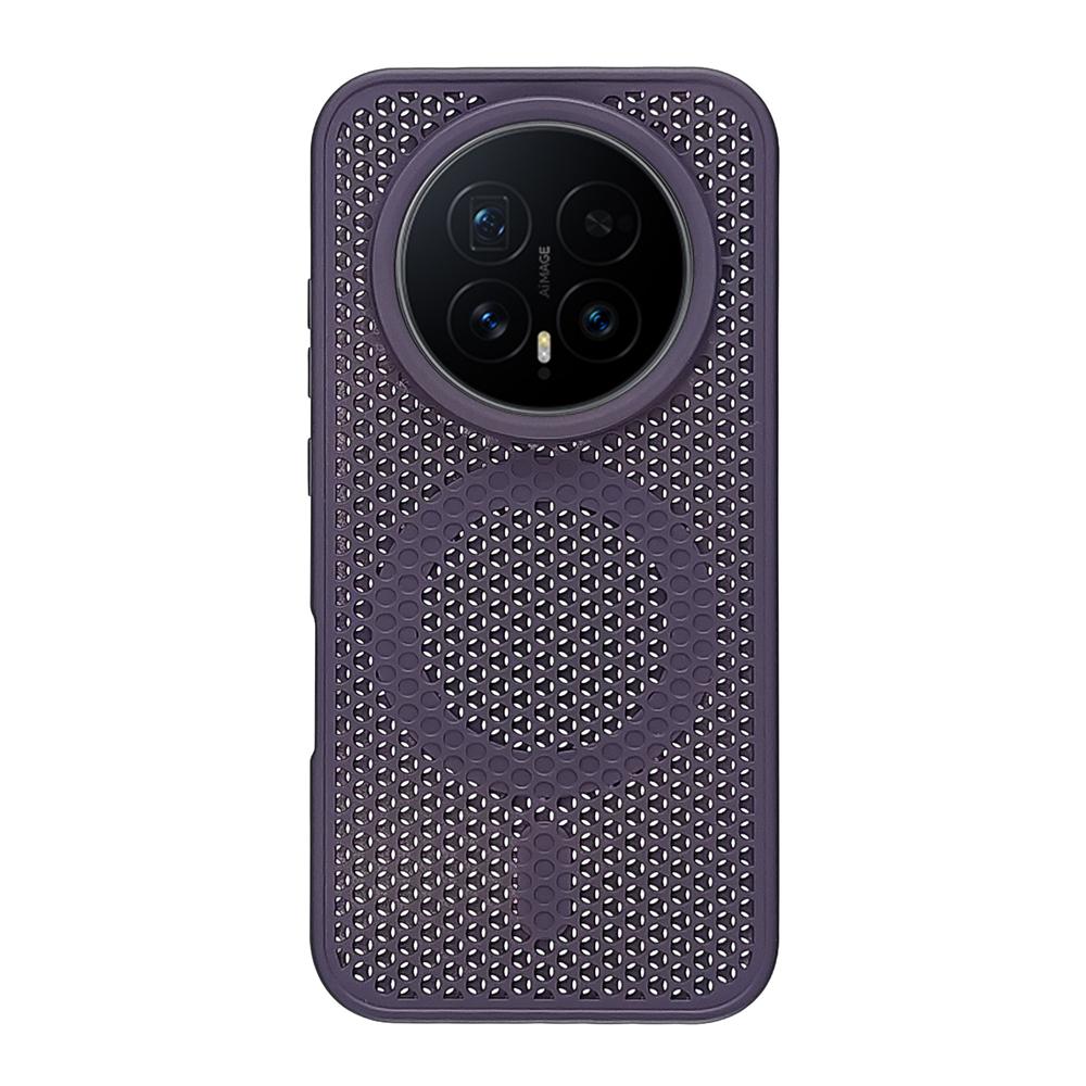 Custodia con Bumper Magnetico Forato a Rete a Nido d'Ape per Dissipazione del Calore per Huawei Honor Magic 8 7 6 Pro Cover Antiurto Ricarica Wireless