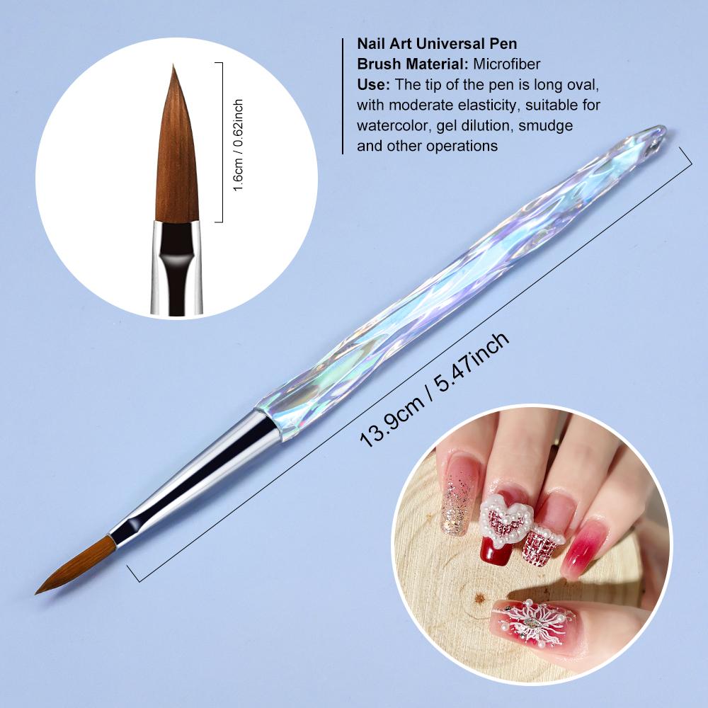 5/8PCS UV Gel Nail Brush Set  Aurora Acrylic Nail Art Brush DIY Drawing Painting Pens for Nail Design Gradient Manicure Tools
