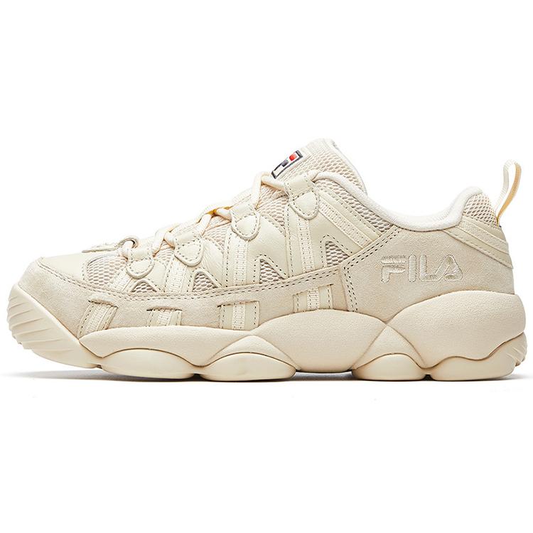 FILA Spaghetti Low Synthetic Leather Low top Vintage Basketball Shoes Women s Oat F12W931232FAG 38