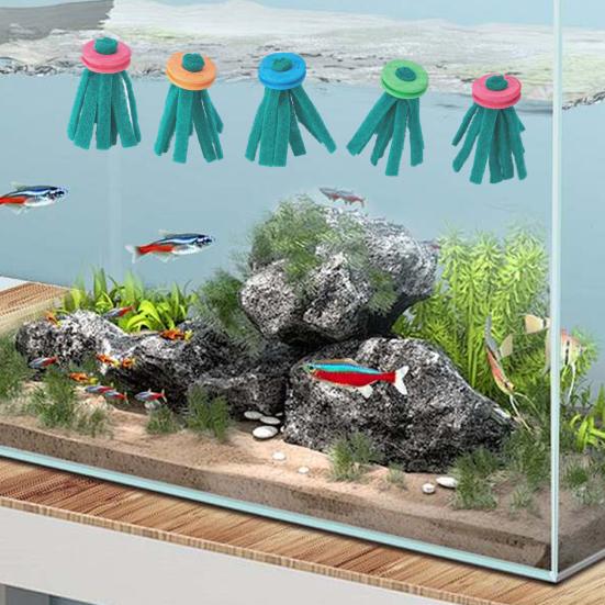 Mopy do tarła ryb Akwarium Bezpieczne mopy do rozmnażania Mopy do składania jaj z pływającymi piankowymi pierścieniami dla bojowników gupików