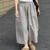 Women's Gray Quick-Dry Wide-Leg Japanese-Style Casual Cropped Pants