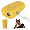 Treinador de Cães Ultrassônico Mini com Lanterna LED Luz Parador de Latidos de Cães Alta Potência para Ferramenta de Afastamento e Treinamento de Cães