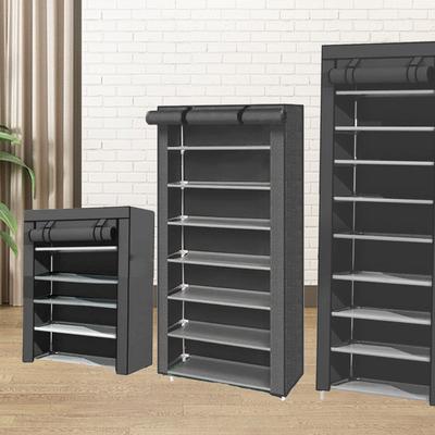 6/8/10 Layers Shoe Rack Heavy Duty Shoes Shelf Dustproof Shoe Storage Cabinet Space Saving Large Capacity Multi Layer
