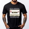 Original Old School Music Download Tape Cassette Graphic Shirts Classic Band Tshirts Alphabet Mens Clothing - Men's Summer Co...