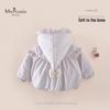 MS.PUALA Toddler Girls' Polka Dot Hooded Padded Jacket