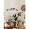 Metal Porsche 911 Turbo Wall Art Sculpture, Creative Iron Home Decoration, Unique Car Pendant Ornament for Indoor Living Room Decor