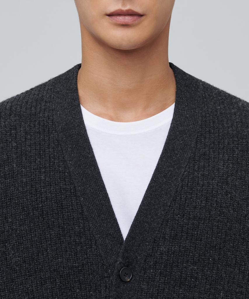 Musinsa Standard Lambswool Oversized Cardigan [Charcoal Gray]