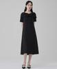 Hye Young Kim Silk Interlace Short Sleeve Dress - Black