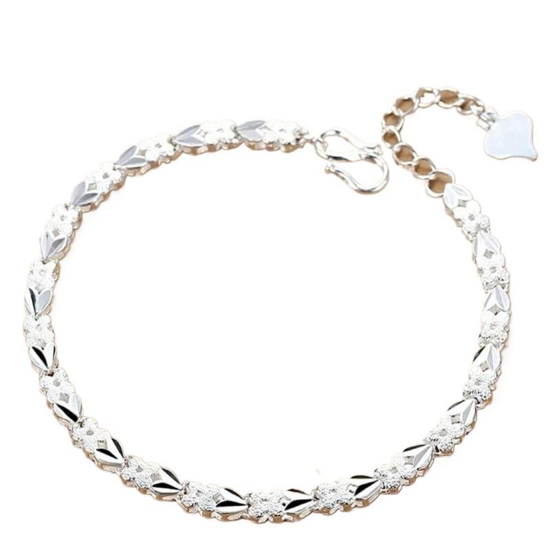 

Шармы Браслеты из стерлингового серебра 925 пробы для женщин Роскошные дизайнерские браслеты-цепочки с регулируемой длиной в форме сердца для вечеринок Изысканные ювелирные изделия Подарки