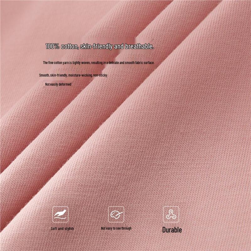 GIORDANO Damen Baumwoll T-Shirt mit Katzenstickerei, kurzärmelig