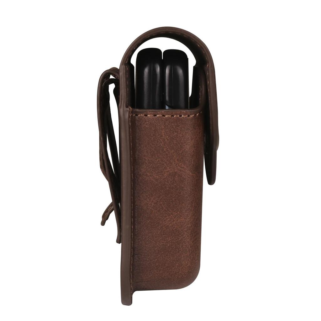 Luxury Leather Belt Clip Phone Case Men Waist Bag Cover For Samsung Z Flip6 Flip5 Moto Razr Oppo Vivo Tecno Honor Galaxy Flip 6 5 4 3 5G Holster Pouch