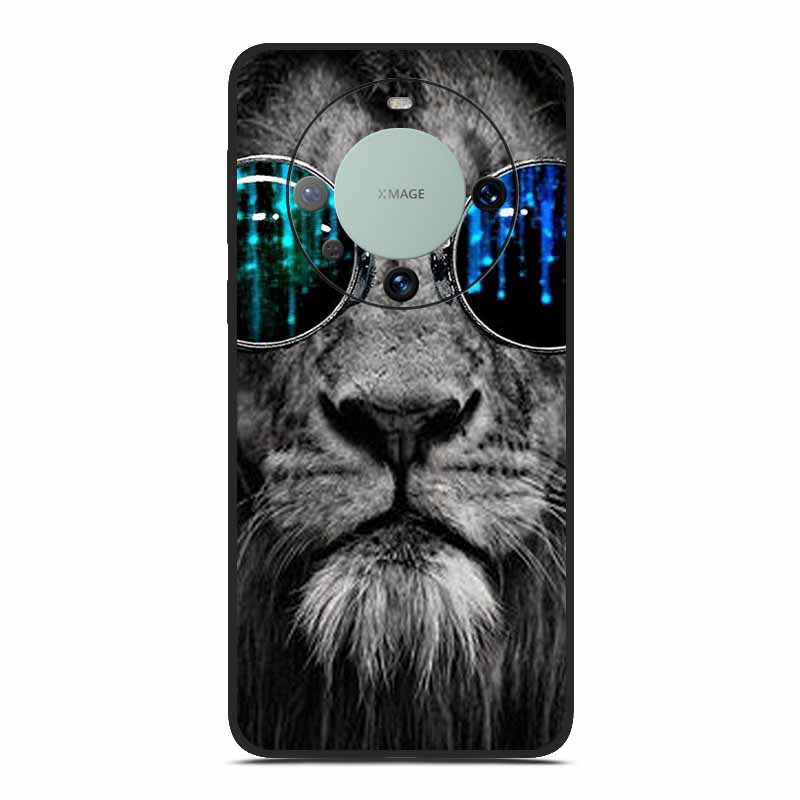TPU Soft Phone Case for Huawei Mate 60 Funda Silicone Luxury Back Cover for Huawei Mate 60 pro Capa Animal Lion Dinosourus