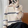 Women Sweater 100% Wool MODERN NEW SAGA Turtleneck Knit Pullover Turn-down Collar Thick Winter Jumpers Female Knit Tops