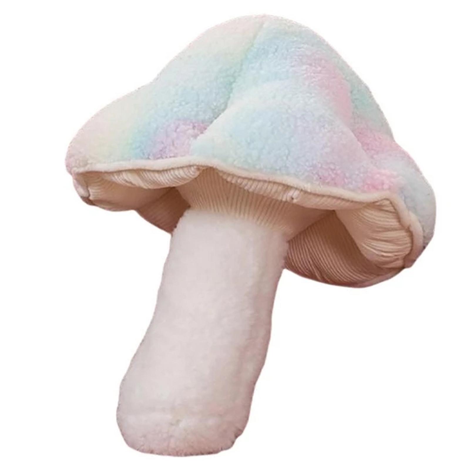 

Colorful Mushrooms Anime Character Stuffed Toy Soft Cuddly Baby Sleeping Pillow 32cm синій