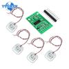 HX711 Weight Sensor Kit 200kg Load Cell Pressure Sensor Module + 4PCS 50kg Human Scale Weight Sensors Measurement Tool DIY Kit