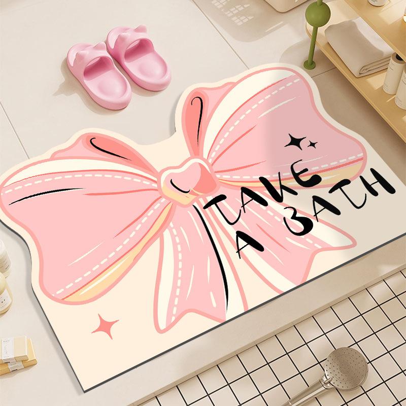 

Коврики для пола, впитывающие воду, быстросохнущие коврики для ванной, коврики для ног в дверной проем душа, противоскользящие коврики для ванной комнаты 40*60cm