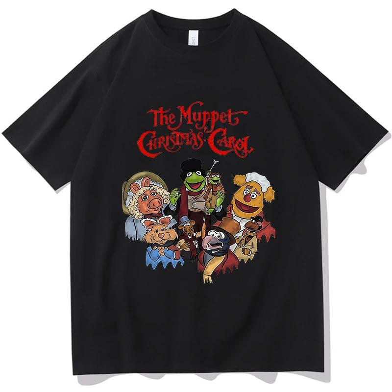 Muppets Christmas Carol Tshirts Cartoon Print Cute Teeshirt Tops Pure Cotton Tshirts Camisetas Womenunisex Tees Top Short Sleeve