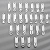 HNSP 316L Stainless Steel Initial Pendant Chain Necklace For Men Letter Tags  Accessories