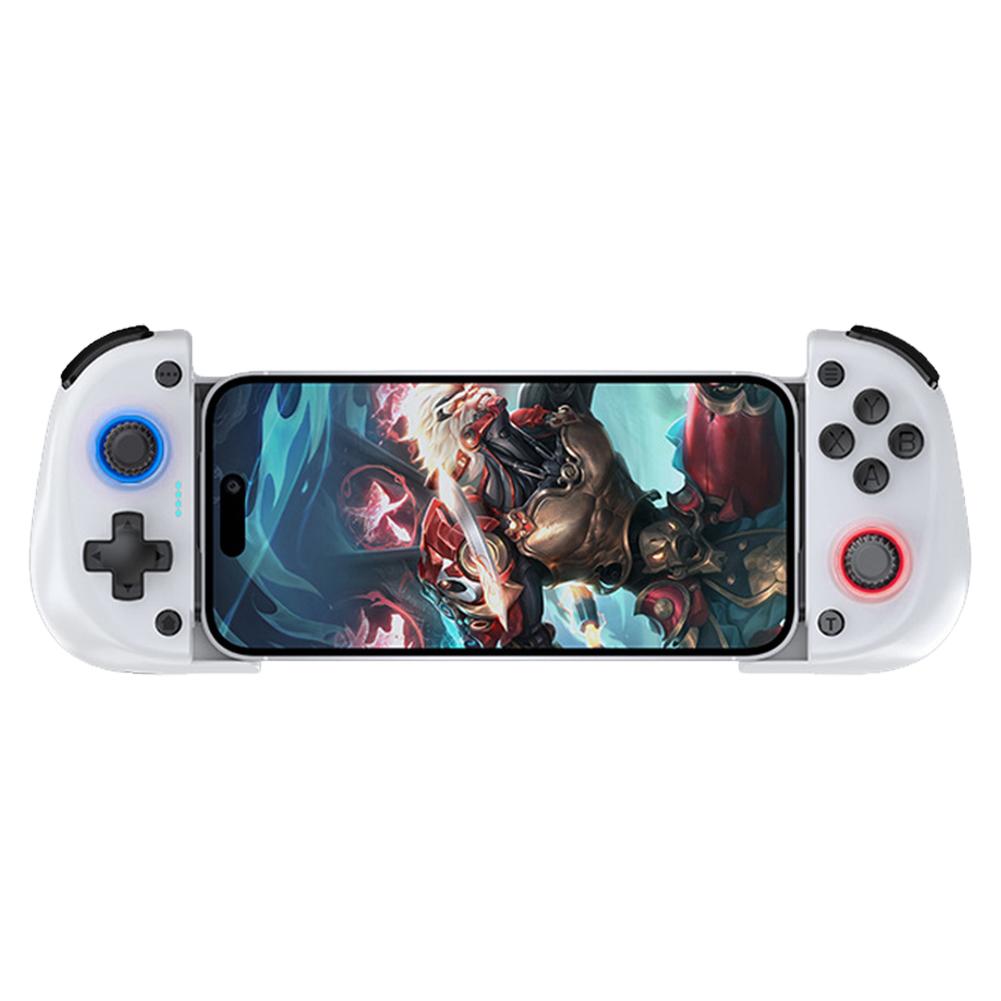 X5mini Мобильный игровой контроллер с охлаждающим вентилятором Беспроводной телескопический игровой контроллер с поддержкой Bluetooth для Android/iOS/Steam/ПК белый