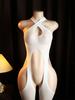 Erotic Crotchless Bodystockings One Piece Vestido Sexy Lingerie Women Hollow Teddy Baby Doll Dress Porn Costumes