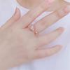 Rose Gold Plated Purple Fashion Full Leopard Head Ring Men'S And Women'S High-End Open Ring