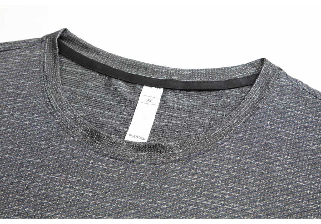 Men's Quick-Dry Casual Short Sleeve Sports T-shirt for Running and Fitness