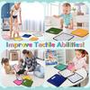 Tapetes Sensoriales, Juguetes Sensoriales de Pared, 12 Baldosas Sensoriales Texturizadas con Cuerda para Colgar en la Pared, Juguetes Sensoriales para Bebés con Autismo, Tapetes de Juego Táctiles