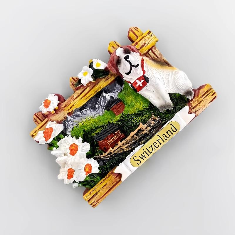 Switzerland Souvenirs Lake Lucerne Chapel Bridge Fridge Magnets Alps Saint Bernard Travel Souvenirs Home Decor Wedding Gifts