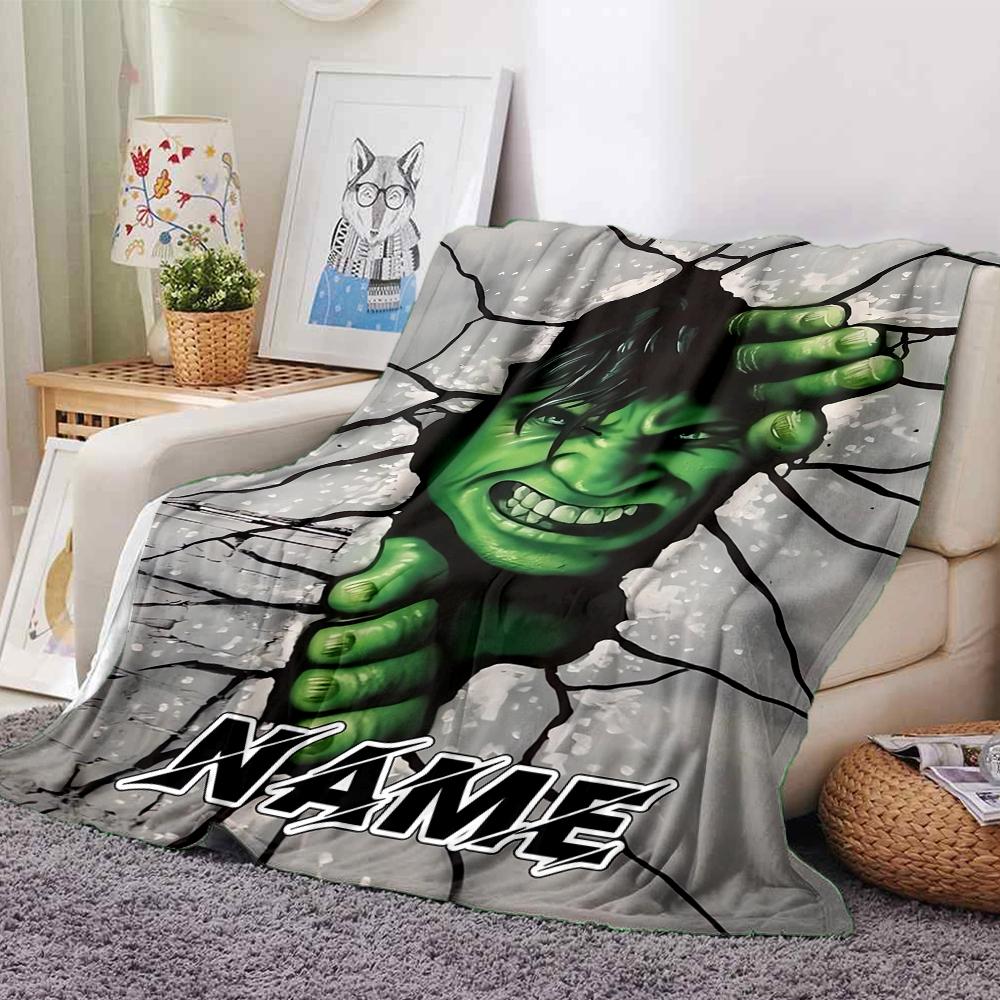 Custom Name Deadpool Movie Poster blanket for Couch & Bed, Plush Cozy Fuzzy Blanket Super Soft & Warm Blankets for Fall and Winter. 090819