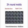 Commercial 24-Cavity Round Cake Mold