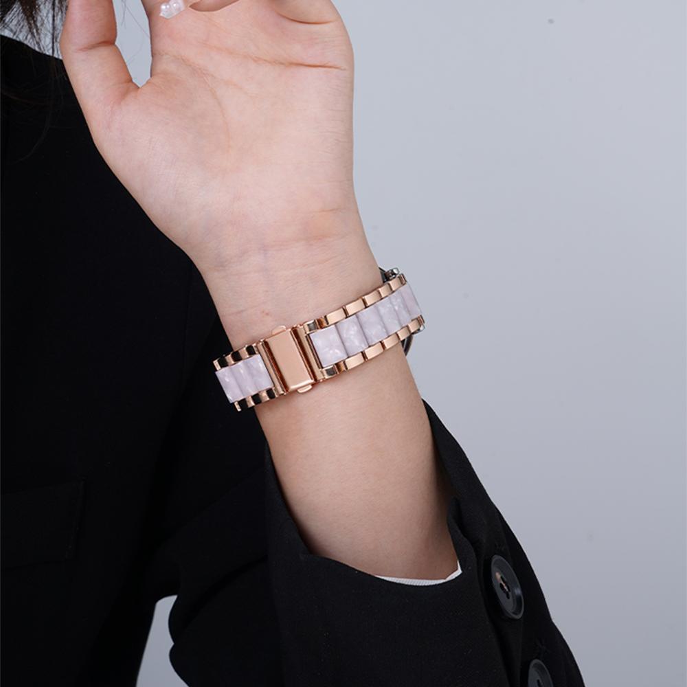 Resin Metal Watch Strap 18mm 20mm 22mm Universal Watch Band Replacement Wristwatch Bracelet For Women Men for Huawei GT5 Pro for Samsung Galaxy Watch