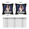 Celines Dion Pillowcase Printed Polyester Cushion Cover Decoration Pillow Case Cover Home Square 40X40Cm