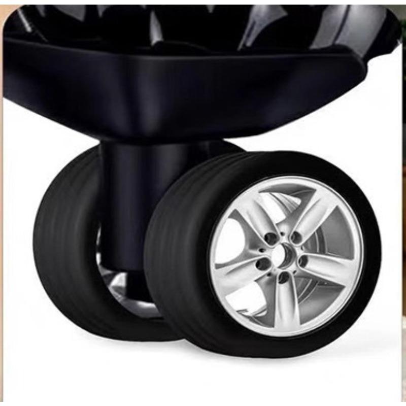 

Защитный чехол для колес багажа, дорожная тележка, резиновый чехол для модернизации, бесшумный чехол для компьютерного кресла, универсальный защитный чехол для колес 2pcs чёрный