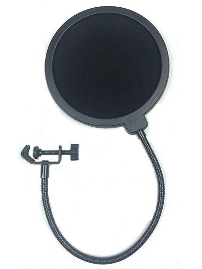Large Diameter Double Layer Microphone Pop Filter Windproof Shield