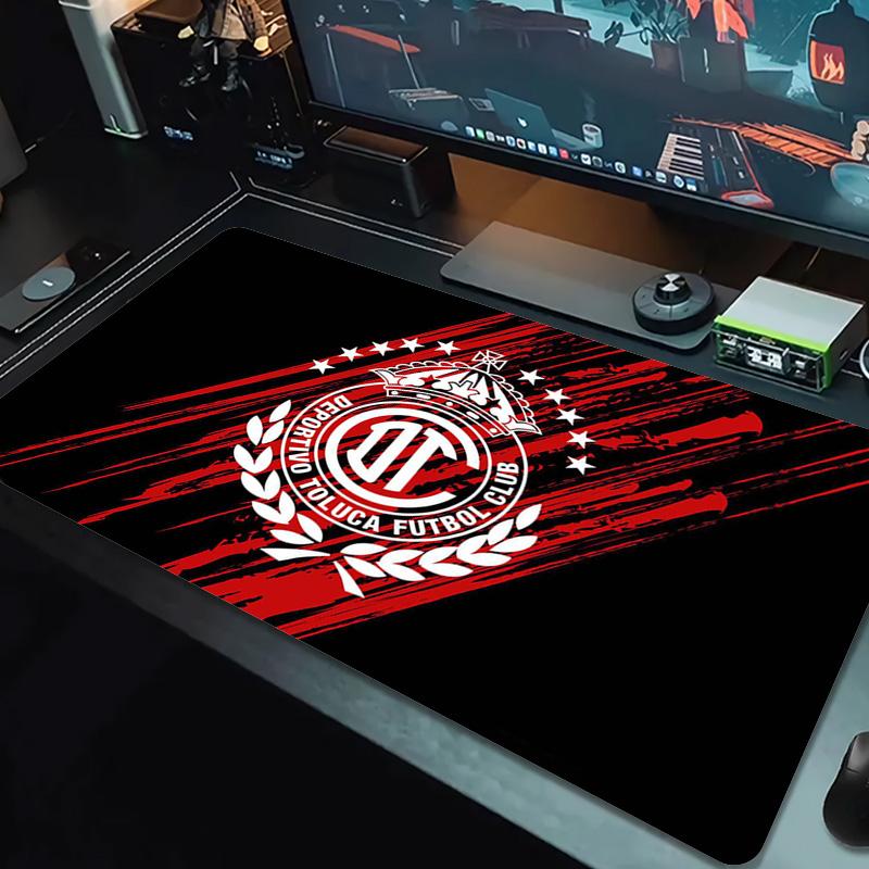 Deportivo Toluca FC Color Mouse Pad Large Gaming Table Cushion Non-slip Laptop Tablet Big Mousepad XXL Mat Mini PC Playmat With Lock edge