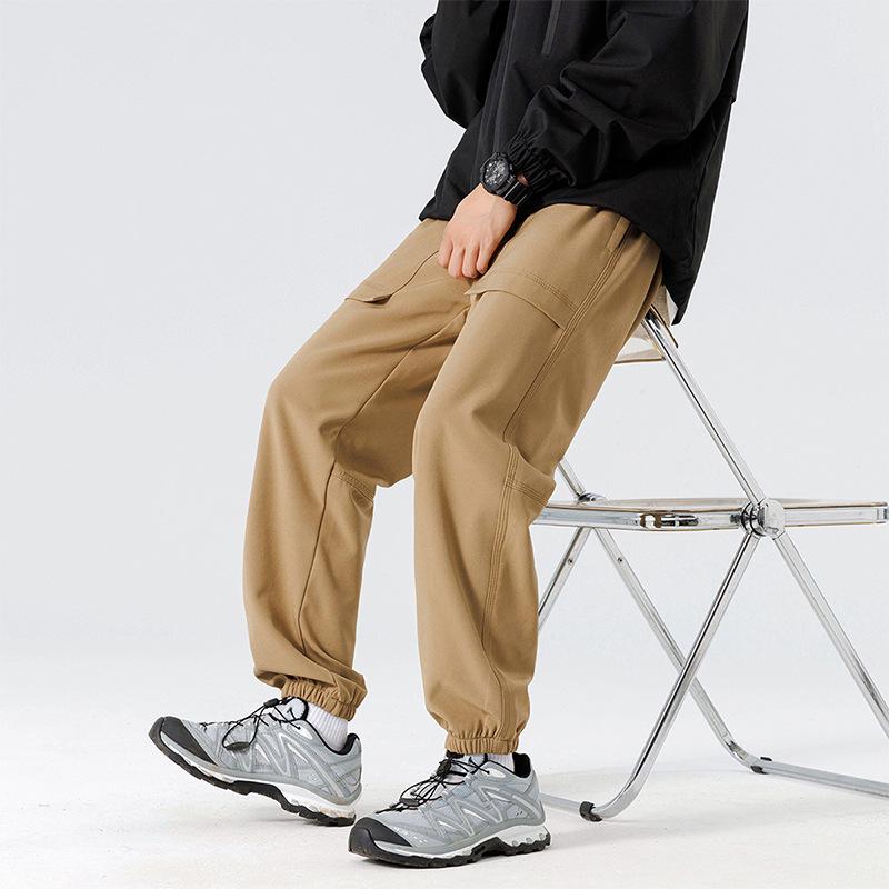 Pants men's spring and autumn new men's casual overalls loose and versatile sports corset paratrooper pants