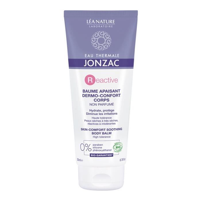 Eau thermale jonzac reactive baume corps apaisant dermo-confort 200ml