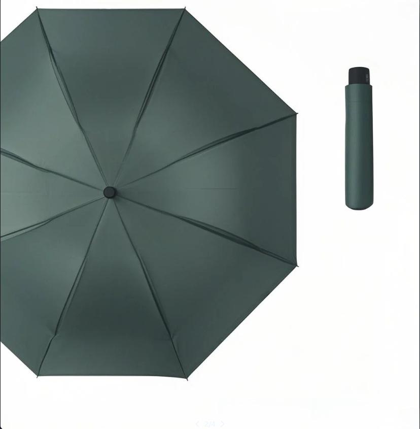 Customized Large Automatic Business Umbrella - Sun & Rain Dual-Use, Black Glue Sunshade, Anti-Rainstorm, Reinforced Windproof.