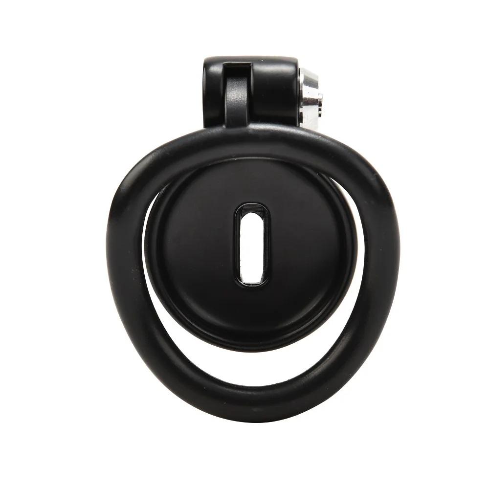 Pink Male Penis Chastity Cage Set Bird Chastity Cage Belt with 5 Size Rings Abstinence Lock Ring Lock Bondage Slave Crossdressing Labia Shape Sex Toy
