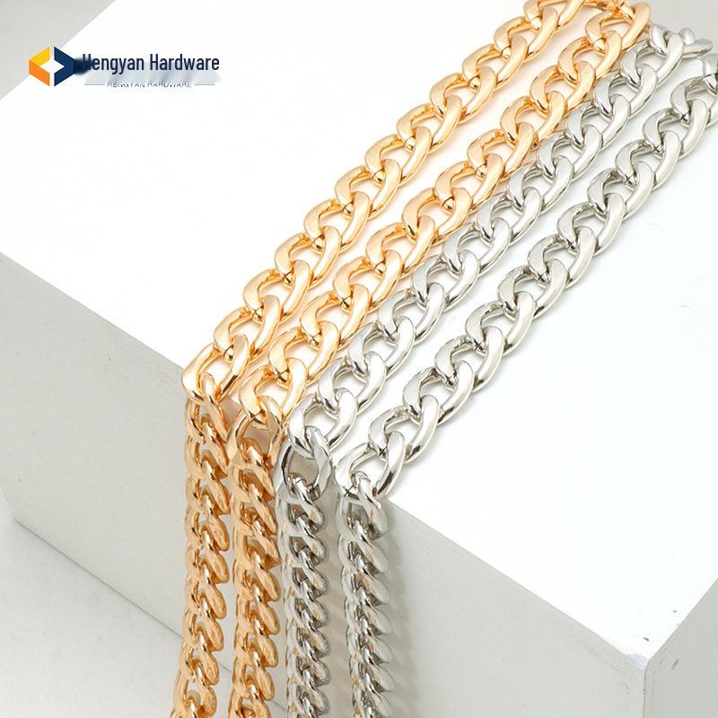 Gold & Silver Metal Chain Replacement for Crossbody Bags - Fragrance Style Accessory with Extension and Decorative Elements