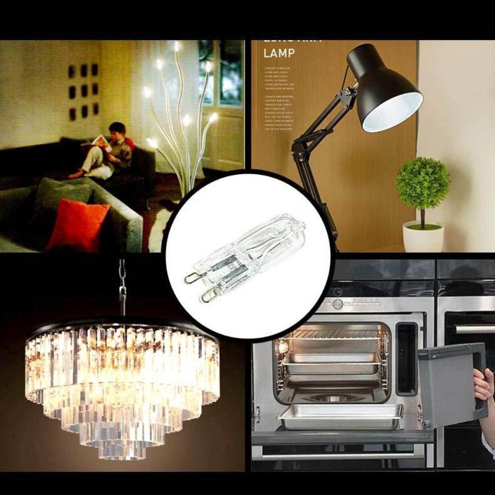 10pcs 220V Filament Lamp G9 Warm White Quality Halogen Light Bulbs  Refrigerators