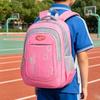 Pink Children's Backpack for Girls Teenage School Bag Fashion Simple Youth Pack Kids Bookbag with Adjustable Straps Backpack