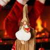 Festive Wooden Ornaments for Holidays 16/24/32Pcs Christmas Ornaments, Flying Angels Decorations, Santa Claus Rustic Xmas Party Supplies Holiday