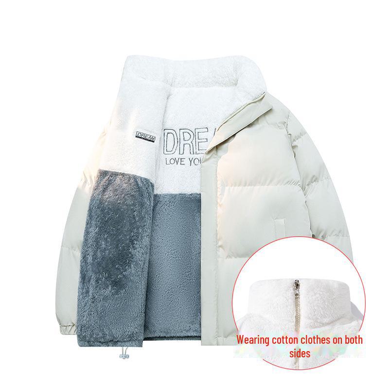 Men's Thickened Lambskin Casual Coat - Autumn/Winter