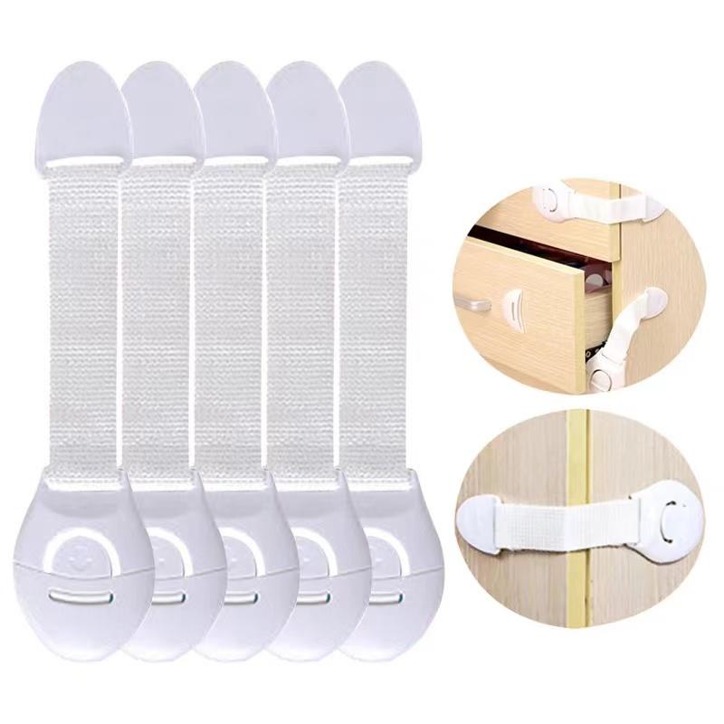 10pcs White Kids Safety Cabinet Lock Baby Proof Security Protector Drawer Door Cabinet Lock Plastic Door Lock 10pcs White Kids S